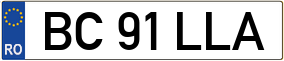 Trailer License Plate